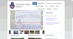 Desktop Screenshot of plymouthyouthsoccer.com